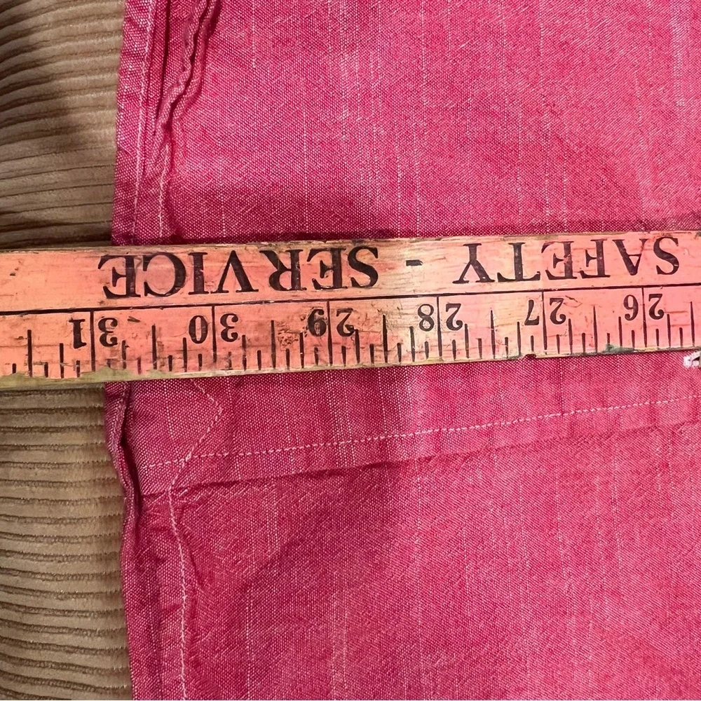 Polo RALPH LAUREN Men’s Large Red 100% Cotton Classic Fit Collared Dress SHIRT - Picture 9 of 13